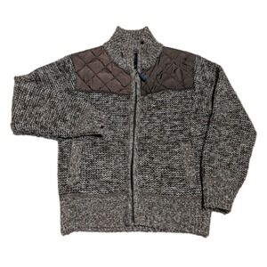 Gioberti  Boys Knitted Fullship Cardigan Sweater Jacket Fleece Lined Size 6 Nwot